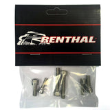 Renthal stem bolt kit for Apex, Integra, and Duo motorcycle models, showing the set of components and fasteners.