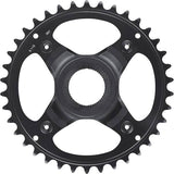 Shimano STEPS SM-CRE70 38T single chainring for e-bike, showing the 50mm chainline and compatible with 9, 10, 11-speed drivetrain.
