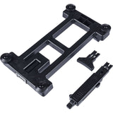 Black MIK Adapter Plate 2.0 lockable accessory for secure attachment of bike baskets and bags to bikes.
