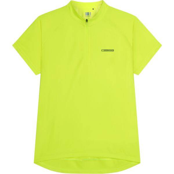 Madison women's short sleeve cycling jersey with rear pockets and reflective inserts, made for comfortable riding.