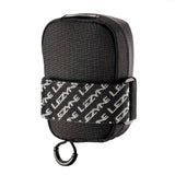 Lezyne Road Caddy compact saddle bag with water-resistant zipper and reflective details for bike accessories.