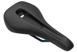 Ergon SM Enduro Comp men's mountain bike saddle showing ergonomic design and sleek black components for control and comfort