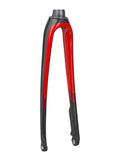 Trek Domane SL 700C disc brake road bike forks for precise steering, featuring lightweight carbon construction and sleek design.