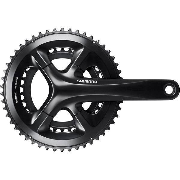 Shimano FC-RS510 road double crankset with 50/34T chainrings, 172.5mm crank arms, for 135/142mm axles, bike components