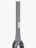 Trek 2018 Emonda SLR 9 fork replacement with black and Viper Red rim brake components on a bicycle.