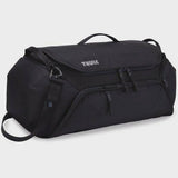 Thule RoundTrip Bike Duffel 55L cycling gear bag with organized compartments and durable fabric, ideal for bike travel accessories.