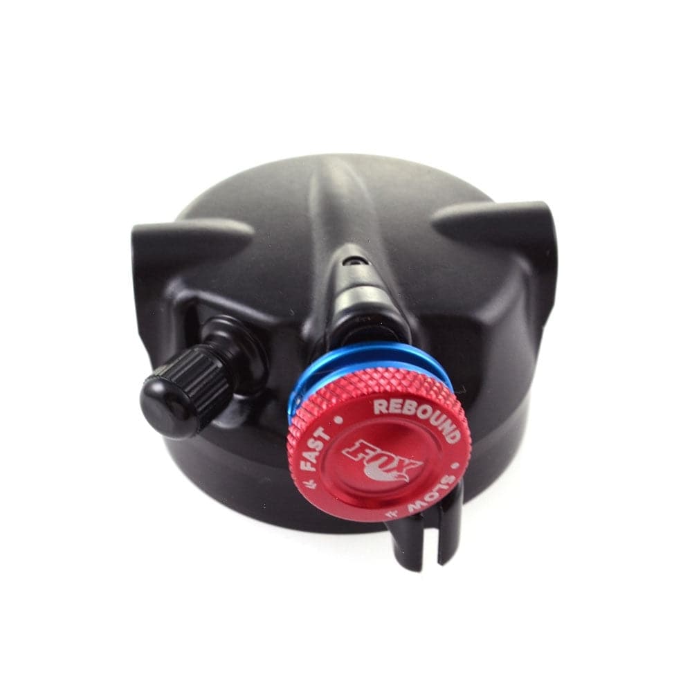 Fox Shock Float DPS remote down trunnion LV eyelet assembly for rear suspension upgrade, showcasing the durable component and mounting details.