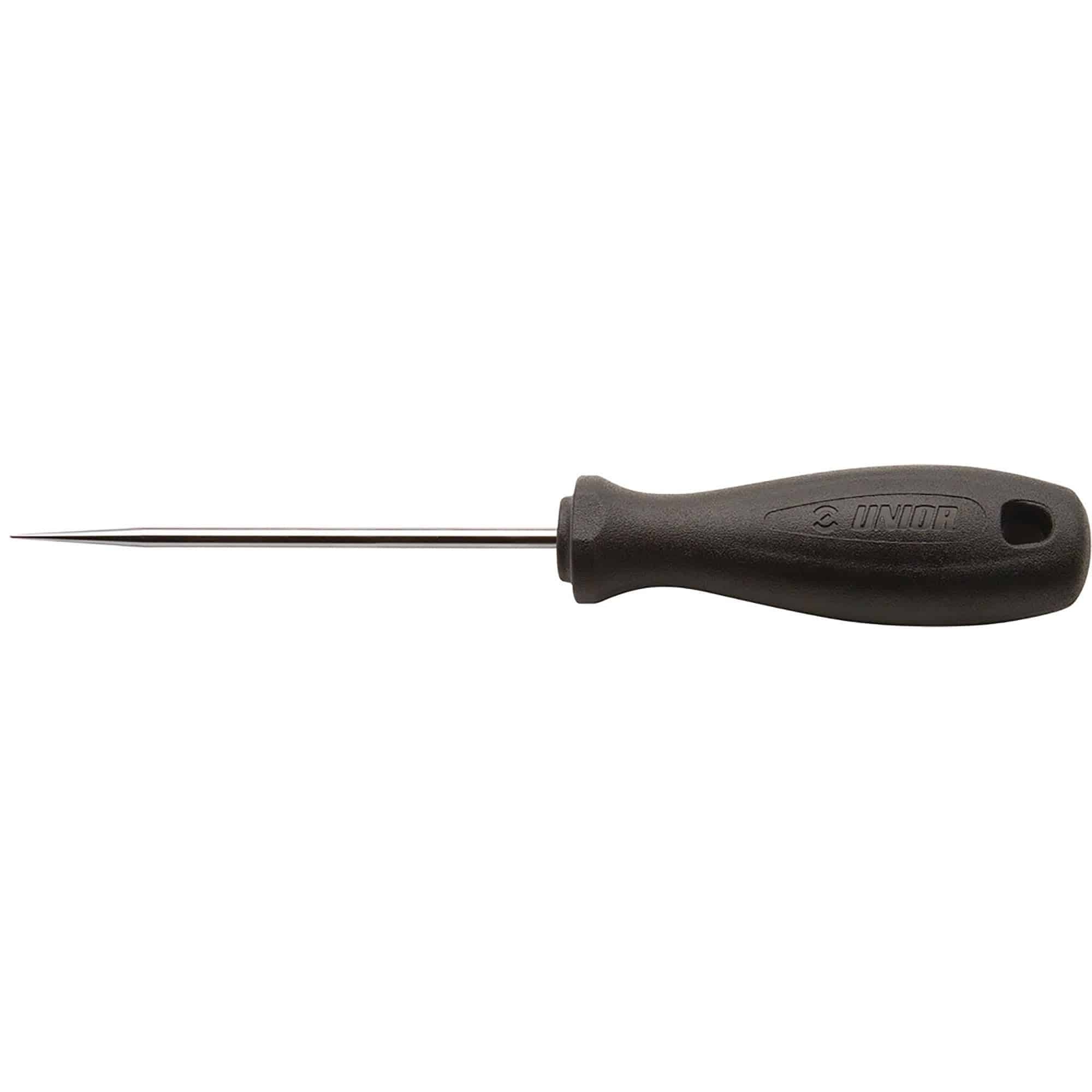 UNIOR workshop awl with 165mm round straight blade for precise marking and puncturing in woodworking and crafts.
