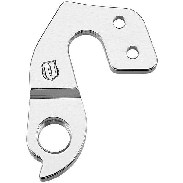 M Part gear hanger for bicycle frame protection and gear system, showing the durable component designed for bike maintenance.