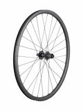 Bontrager Affinity TLR Centerlock disc brake road bike wheels with tubeless-ready 28H 700C rims, mounted on a bike wheelset.