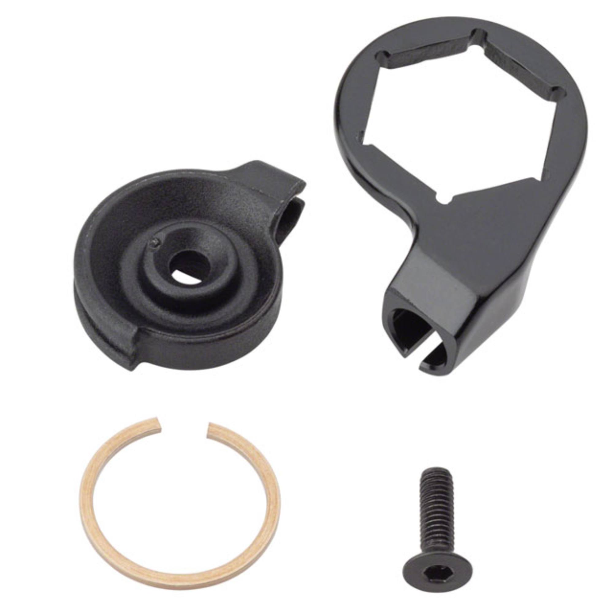 Fox Seatpost Transfer External Cable Interface component for bike derailleur systems, spare part for Fox cycling bikes.