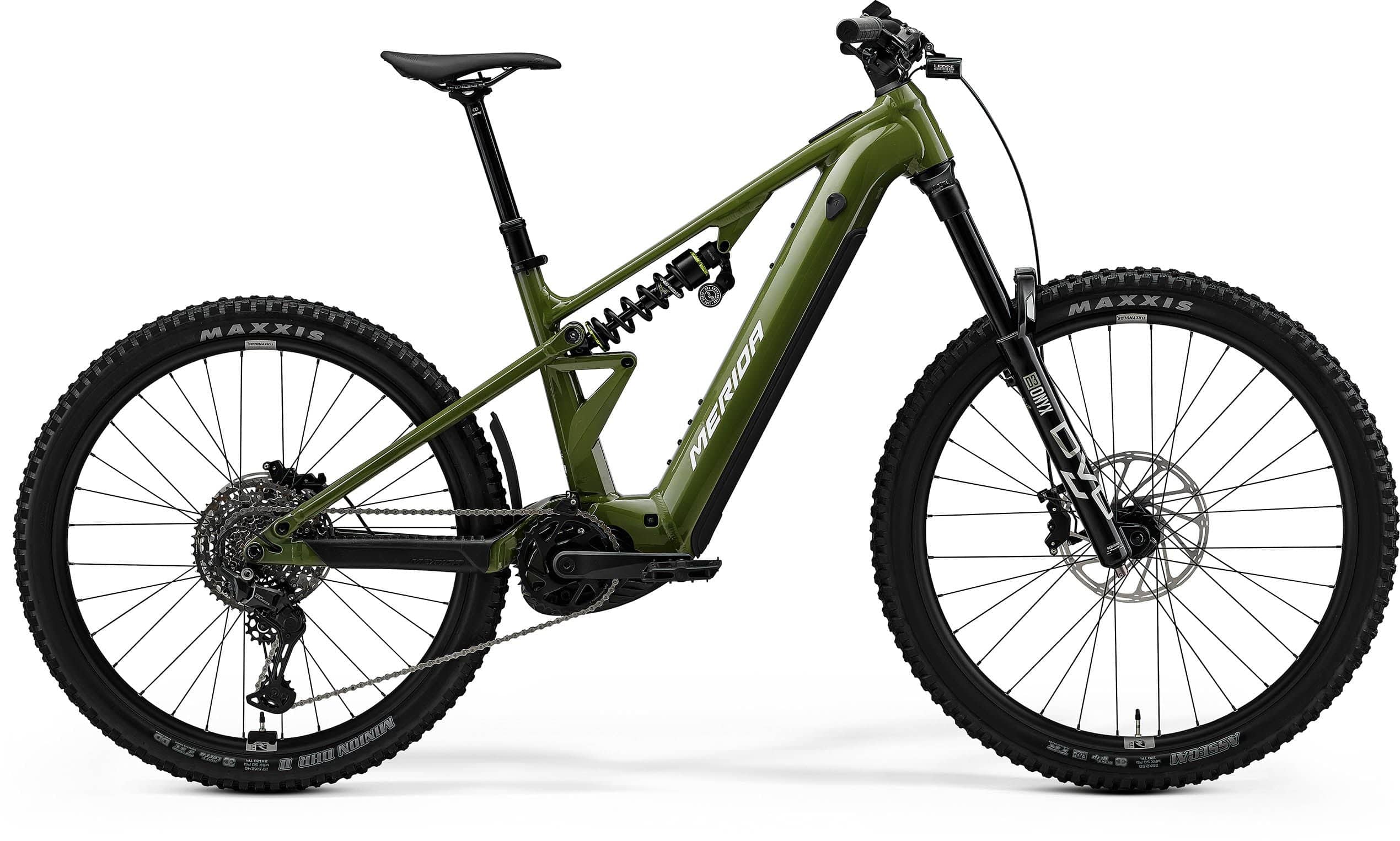 Merida eOne-Eighty FR 600 MY26 full suspension electric enduro mountain bike with rugged frame and off-road tires