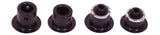 Bontrager Rhythm Elite axle end cap kit for 135/142 rear hub components, showing black end caps on a bicycle hub.