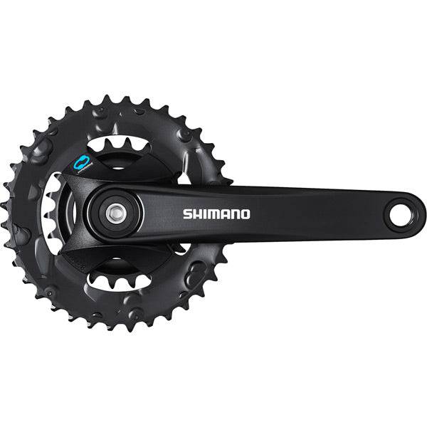 Shimano Altus FC-M315 MTB chainset with 36/22T chainrings, 170mm black crank arms, 7/8-speed boost, without chainguard
