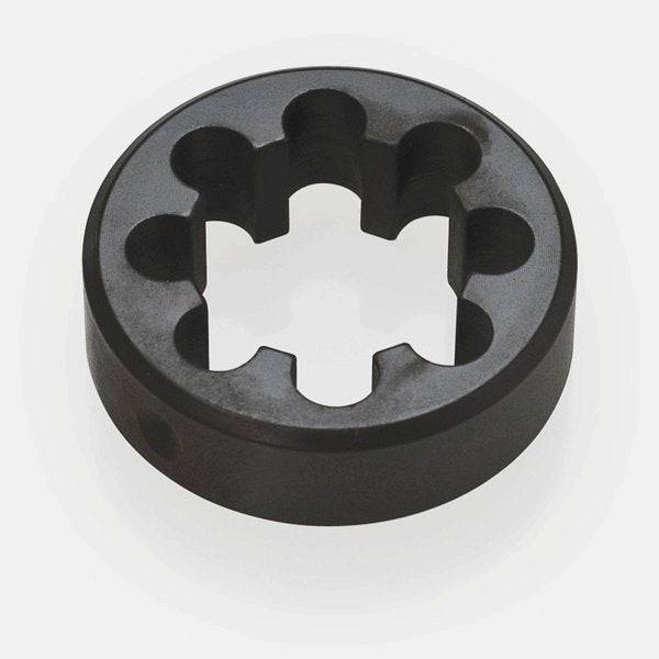 Park Tool 611 Thread Guide for FTS-1 threading system, workshop replacement part, with metal construction and precise alignment features.