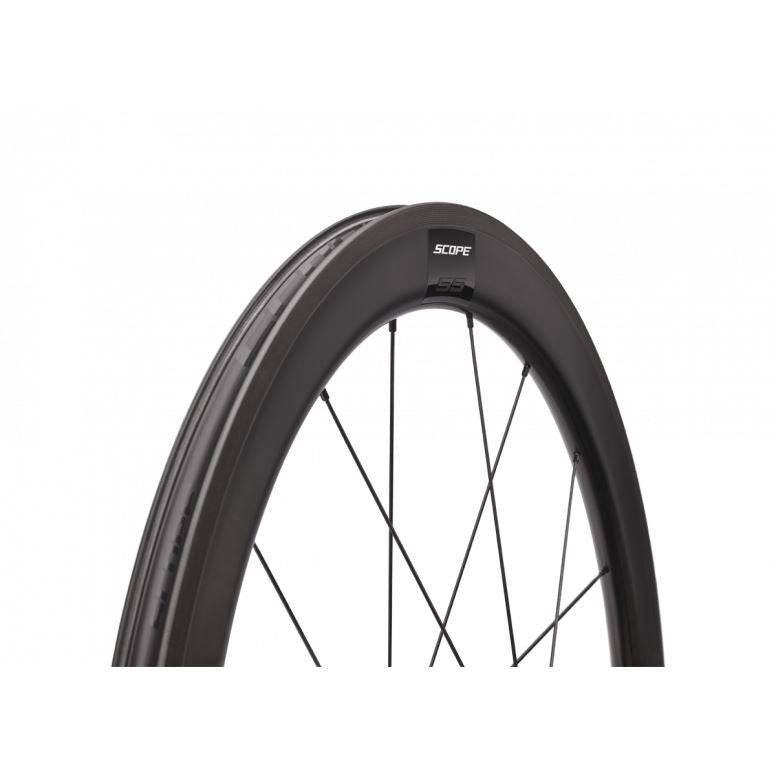 Scope Cycling S5 Rim Carbon Road Wheelset Black 55mm Rim Brake Shimano Carbon | Swinnerton Cycles