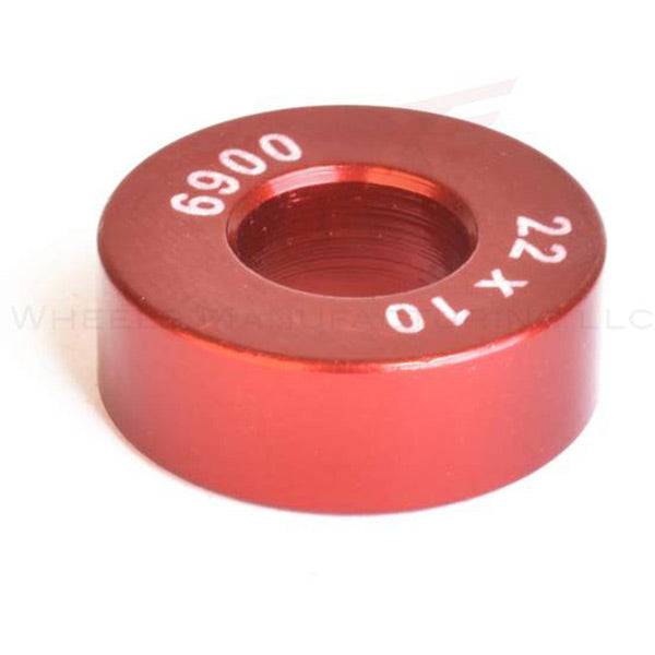 Wheels Manufacturing 6900 open bore adapter replacement for large bearing press, workshop tool for bicycle maintenance.