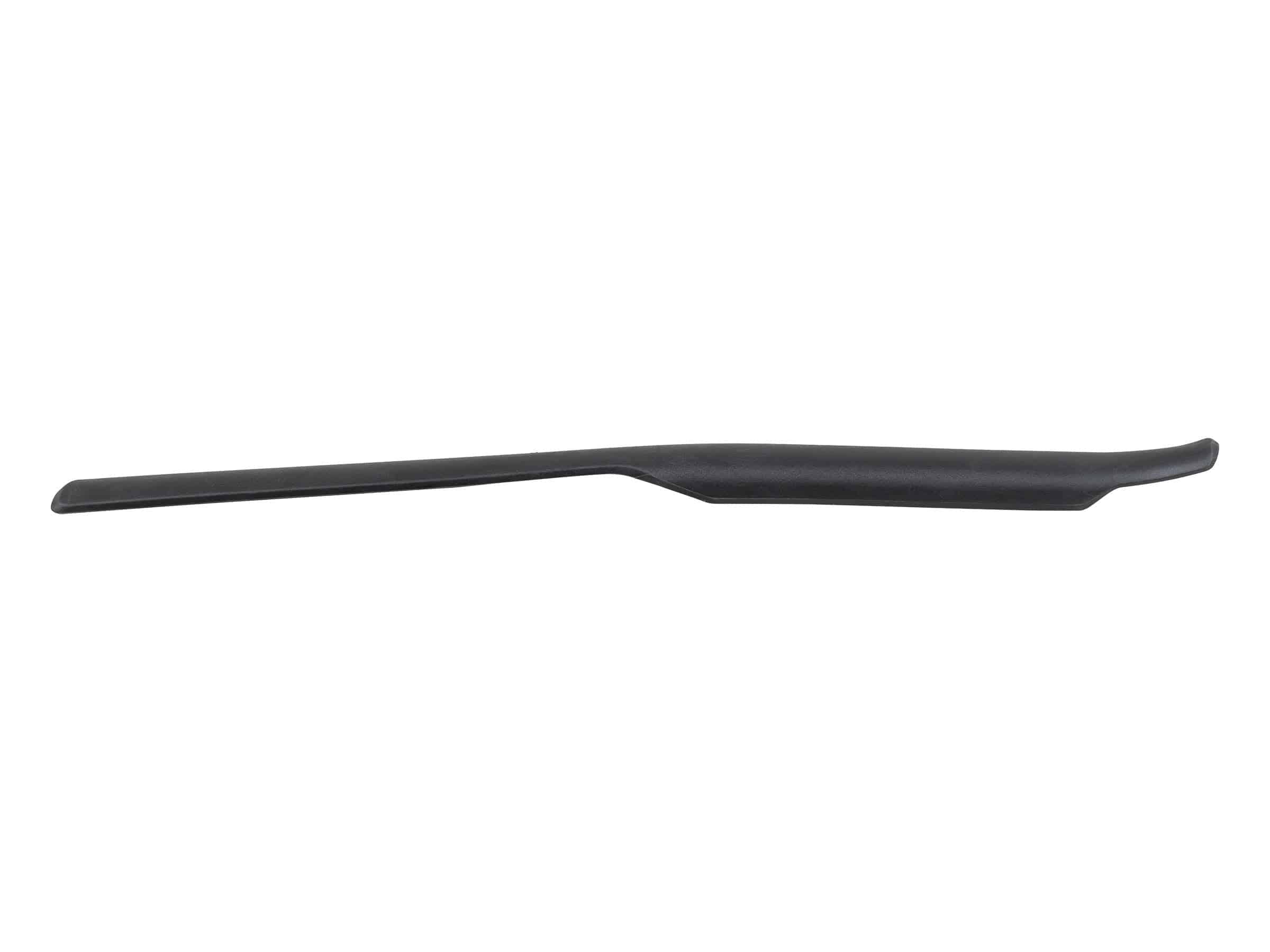 Black Trek Rail Chainstay Armor for 2020 bike frames, offers durable protection for bike chainstays, one size fits most Trek models.