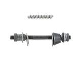 Trek Bontrager Approved loose ball rear hub axle kit in silver and black, 130mm old axle for bike components.