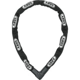 ABUS 1010/140 black city chain lock with 9mm hexagonal chain and textile sleeve, designed for bike security.