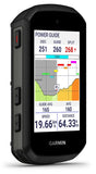Garmin Edge 550 GPS cycling computer with performance tracking and coaching features, mounted on bike handlebar.