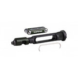 Topeak BB Hide n Tool black compact MTB bottom bracket multi-tool with 7 functions, shown in a workshop setting