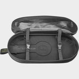 Aeroe 11L waterproof hard-shell bike storage pod mounted on spider rear rack, designed for secure cycling accessories.