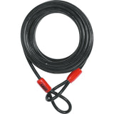 ABUS Cobra 10/220 loop cable lock for bike accessories with protective coating, flexible security cable in black.