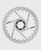 Galfer Shark 6-bolt MTB disc brake rotor showing a high-performance bicycle component with a silver finish and six bolt holes for mounting.