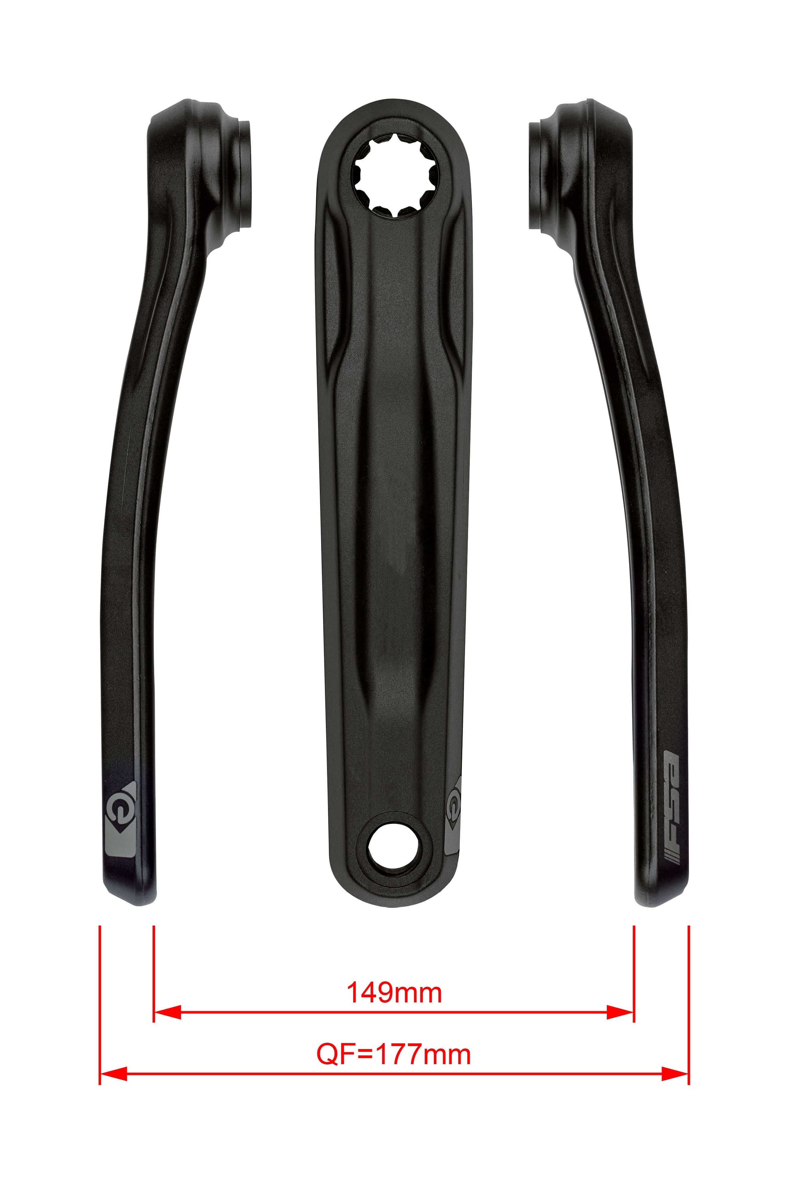 FSA Ebike Chainset CK-762 ISIS 27.0mm Black | Swinnerton Cycles