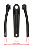 FSA Ebike Chainset CK-762 ISIS 27.0mm Black | Swinnerton Cycles