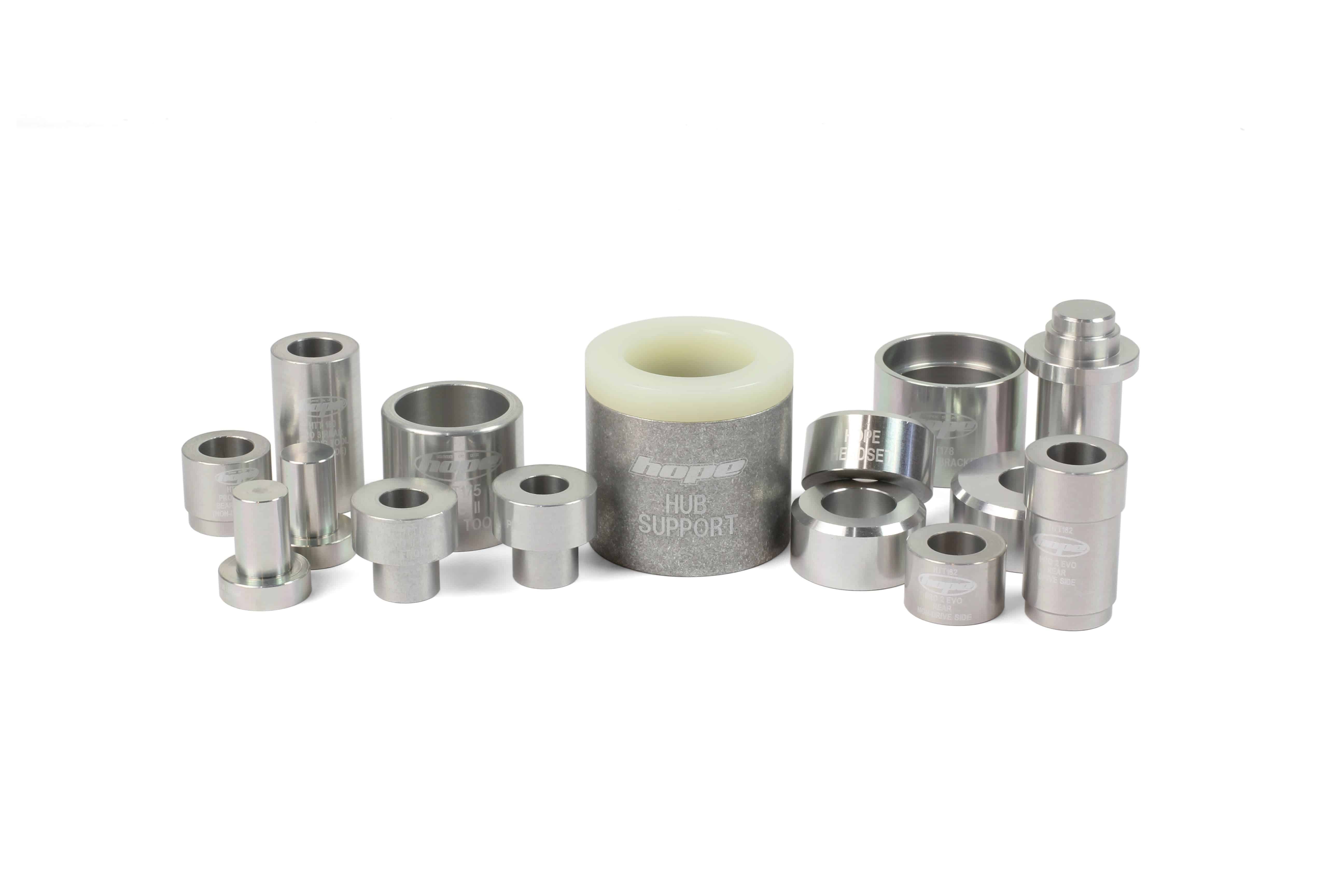 Hope Tool Complete Bearing Set for workshop maintenance, includes various tools for precise bearing installation and removal.