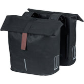 Basil City - double bicycle bag - 28-32 liter - black