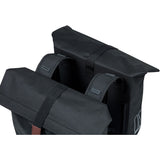 Basil City - double bicycle bag - 28-32 liter - black