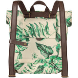 Basil Ever-Green bicycle daypack, eco-friendly water-repellent backpack with hook-on system, shown in green color.