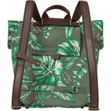 Basil Ever-Green bicycle daypack in eco-friendly water-repellent fabric with hook-on system, designed for cycling accessories.