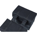 Black Basil Kavan Eco Classic 68L double pannier bag with rain cover, designed for bike accessories and storage.