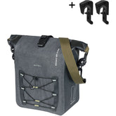 Basil Navigator Storm Medium, single pannier bag,MIK Hooks, 12-15L, black