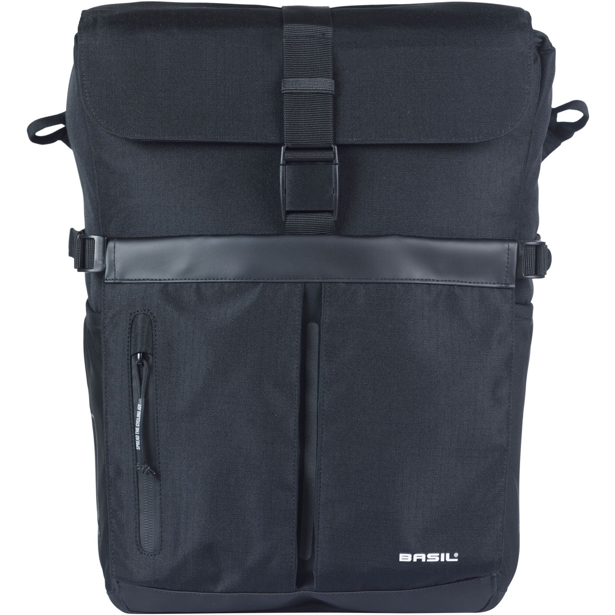 Basil Move commuter bicycle bag MIK Studs, 15L, black
