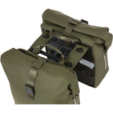 Basil SoHo Nordlicht MIK - bicycle double bag - 41 liter - moss green