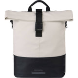 Basil Cove Shopper Bike Bag with MIK Hooks, waterproof urban commuter accessory, shown mounted on a bicycle.