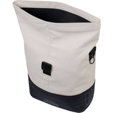 Basil Basil Cove Shopper bike bag with MIK hooks, waterproof urban commuter accessories, shown attached to a bicycle.