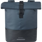 Basil Cove double pannier bag for bikes, water-repellent bike luggage with reflective accents, designed for commuting accessories.