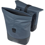 Basil Cove double pannier bag for bikes, water-repellent commuting luggage with two spacious compartments and adjustable straps.
