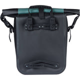 Basil Rivo M Waterproof Tarpaulin Bike Bag with MIK hooks and shoulder strap, designed for cycling accessories.