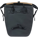 Basil Rivo L tarpaulin rear bike bag with MIK hooks and removable strap, designed for cycling accessories storage.