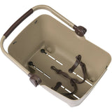 Basil Buddy MIK - dog bicycle basket - rear - biscotti brown