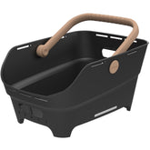 Basil Cento Neo rear bicycle basket with multi-system mount, designed for city bikes and e-bikes, shown on a bike.