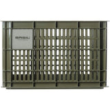 Green Basil Bicycle Crate Medium for bikes, eco-friendly storage basket with a sturdy design, ideal for bike accessories.