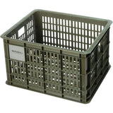 Green Basil Bicycle Crate Medium 29.5L eco-friendly bike storage basket with handles, designed for bicycle accessories.